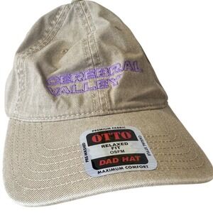 Otto Cerebral Valley Newcomer Valley Dad Hat Tan Khaki Relaxed Fit OSFM New